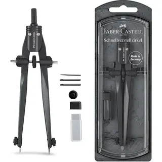 Faber-Castell Schnellverstellzirkel Stream Schwarz