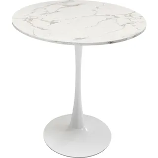 Kare Tisch Schickeria, Marmor Weiß Ø80cm