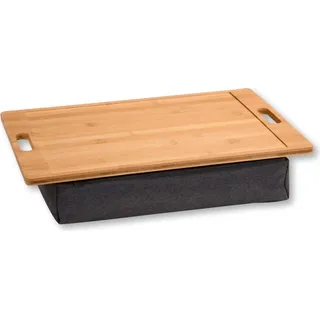 KESPER Knietablett natur Bambus, B/H/L: ca. 31x8x45 cm, | Grauschwarz, Natur