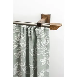 GARESA Gardinenschiene Cubus 1-läufig Ø 0 mm 160 cm Braun
