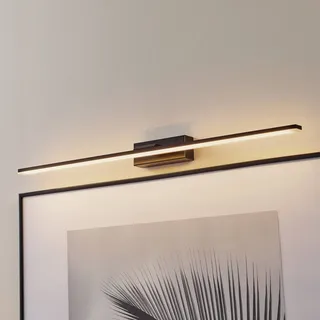 Wandlampe Miroir MCJ, schwarz, für Badezimmer, Aluminium, Modern, Wandleuchte, Wandlampe Bad - 8 cm - 80 cm - 5 cm