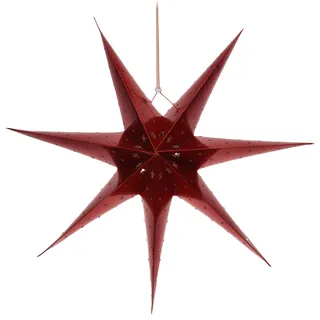 COM-FOUR Leuchtstern 3D rot