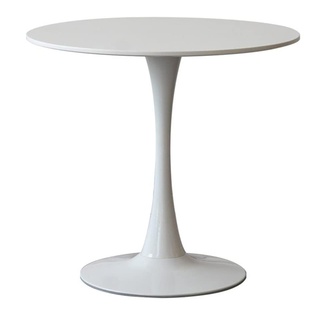 LIUNA Runder Bistro-Stehtisch Esstisch Tulpe Restaurant Freizeittisch Kleiner runder Tisch Weiß Heim Couchtisch Verhandlungstisch Milchtee-Ladentisch (Size:70cm,Color:Weiß)