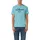 T-Shirt mit Label-Print Blau XXL