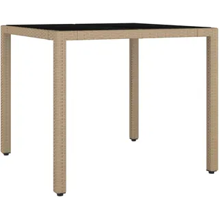 vidaXL Gartentisch 90 x 47,5 x 13,1 cm Beige