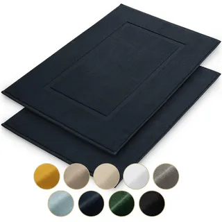 Blumtal Badteppich Terry Dunkelblau 50 x 80 cm