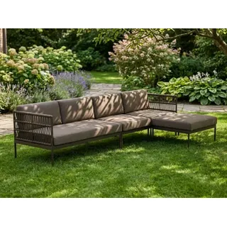 Niehoff Gartenmöbel Loungegarnitur Azuri-5 Aluminium anthrazit, 4-teilig ca. 302,5cm Länge
