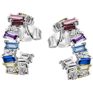 FIRETTI Creolen Regenbogen Silber 925 23439262-0