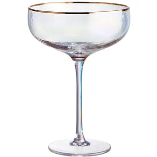 BUTLERS Champagnerschale mit Goldrand 400ml Vintage Gläser - SMERALDA - Sektschale aus mundgeblasenem Glas | Gläser & Trinkgeschirr, Sektgläser, Martini- und Cocktailschalen