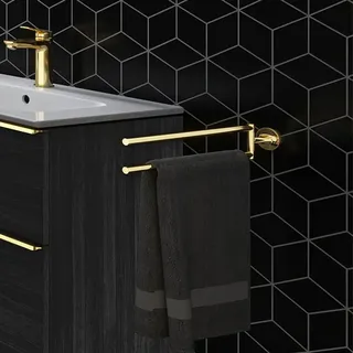Duravit Starck T Handtuchhalter zweiarmig Gold Poliert 0099413400