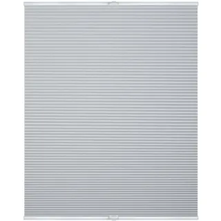 Lichtblick Thermo-Plissee Klemmfix, ohne Bohren, verspannt, Wabenplissee, Blickdicht, Hitzeschutz, Klemmträger, Energie und Heizkosten sparen 50 cm x 130 cm (B x L), Weiß