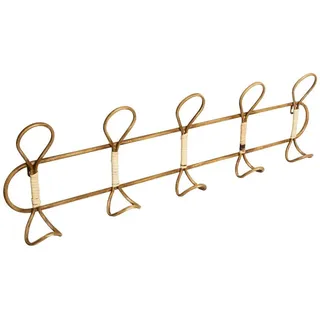 Atmosphera Créateur d'intérieur Garderobenständer Rattan Gold
