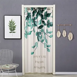 Hiyfe Türvorhang, Verdunkelungsvorhang für Haus und Fenster und Tür, isolierend, für Haus und Dekoration mit Teleskopstange, I, 120 x 190 cm