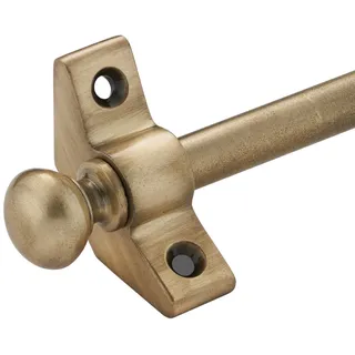 AMSKA INTERNATIONAL 13er Set Treppenteppichstangen rund Endstück Messing antik passend für Teppichläufer bis 70 cm Breite oder schmal