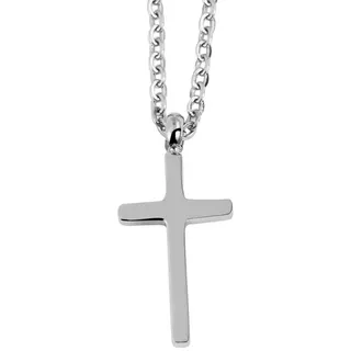 AKZENT Kette mit Anhänger Jette, silberfarbig, langlebig, Damen Kette mit Anhänger silberfarben
