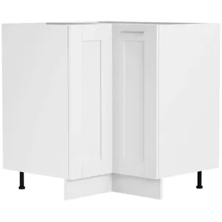 VCM Unterschrank Eck Küchenschrank Colura 76 x 76 x 82 cm Weiß