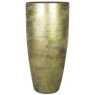 INNA-Glas Tischvase Große Keramik Vase mit Maserung, Gold, 90 cm, Ø 37 cm goldfarben