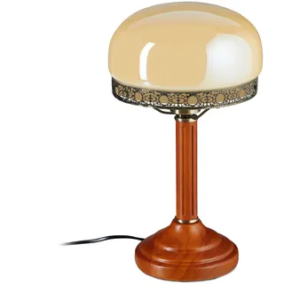 Tischlampe Schreibtischlampe Jugendstil Lampe 2,1 kg 170 cm Tischlampe Beige