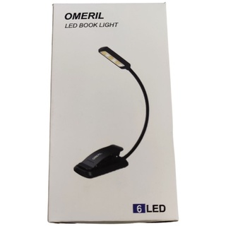OMERIL LED Book Light Leselampe Klemmleuchte Tischlampe flexibel schwarz Bett...