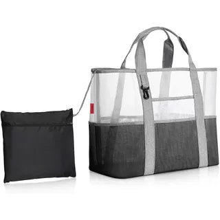 Vielseitige Strandtasche – Einkaufstasche - Picknicktasche - Transparente Tasche