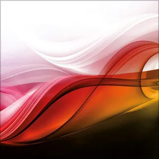 artissimo Glasbild, Orange, Glas, Abstrakt, Quadratisch, 30x30 cm, Bilder und Zubehör, Wandbilder, Glasbilder