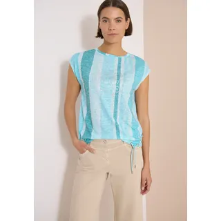 Cecil Sommershirt Ausbrenner-Optik Blau M