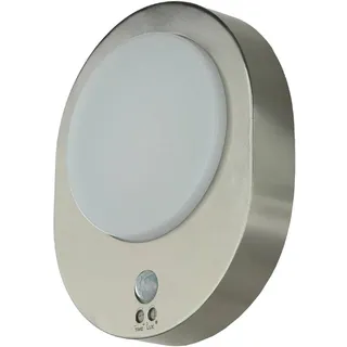 Easylight Außenleuchte Edelstahl 24,4 cm IP44 850 lm Bewegungsmelder weiß