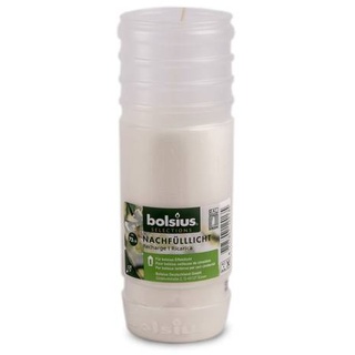 Bolsius Grabkerzen - Nachfüller (12 Stück) - Weiß - Nachfüllkerzen für Laternen - Höh 17,5 cm - Brenndauer ca. 72 Stunden