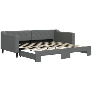 vidaXL Tagesbett 90 x 190 cm Dunkelgrau