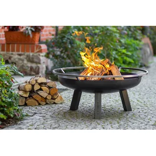Cook King Feuerschale PORTO Ø 70 cm Schwarz