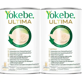 Yokebe Ultima Shake - Mahlzeitersatz zur Unterstützung des Fettstoffwechsels und der Gewichtsabnahme - Diät-Drink mit hohem Proteingehalt - 400 g : 10 Portionen (Packung mit 2)