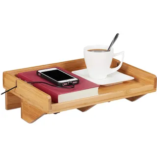 Relaxdays Nachtschrank 33 x 24 x 14 cm Braun