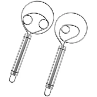Dänischer Teig Schneebesen Brotteig Schneebesen Mixer Brotteig Schneebesen Großer Handmixer zum Kuchen Dessert Brot, Gebäck, Pizzateig Perfektes Küche Backen Werkzeuge Manuelle Brot Kuchenherstellung