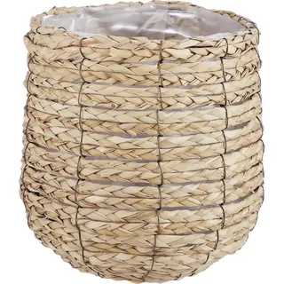 Mica decorations Mica Übertopf Korb Avalon Ø 26 x 26 cm Seegras hellbraun