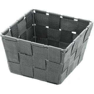 Wenko Badkorb Adria mini Aufbewahrungskorb 14 x 14 x 9 cm grau