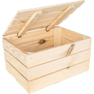 Creative Deco Holzkiste 40 x 30 x 22 cm 22-tlg. beige