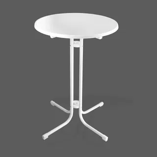 Stehtisch Bistrotisch Klapptisch Tisch "Treviso" rund Ø 70 cm klappbar weiß