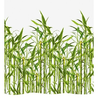 Diaqua Textil-Duschvorhang Bamboo  (120 x 200 cm, Grün/Weiß)