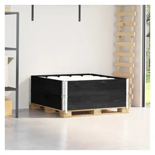 vidaXL Paletten-Aufsatzrahmen 100 x 100 x 41 cm Schwarz