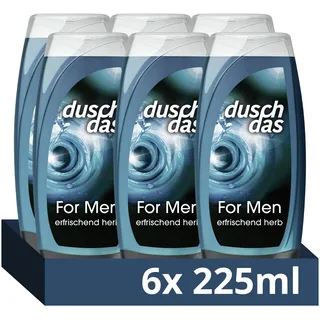 Duschdas For Men 3-in-1 Duschgel 6 x 225 ml