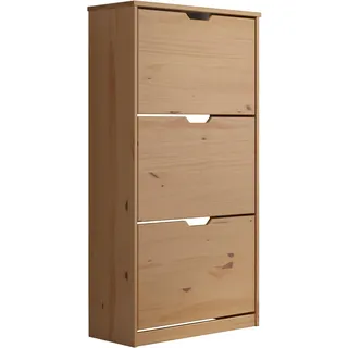 Inter-Furn Schuhschrank Schuhkommode Schuhkipper Mestre 60 x 114 x 25 cm Kiefer