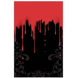 HALLOWEEN "blutige Tischdecke" FANGTASTIC Tischdeko Dekoration