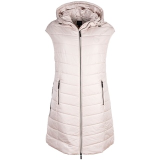 AX ARMANI EXCHANGE Damen Daunen-Weste - Steppweste,ärmellos, Reißverschluss, Kapuze Creme XL