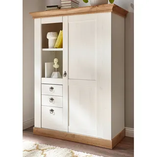 furn.design Highboard 102 x 139 cm Weiß