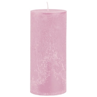 Kopschitz Kerzen durchgefärbte Rustica Stumpenkerzen rosa 250/70 mm, 1 Stück, Rustik Kerzen