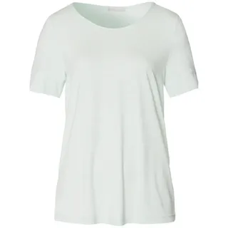 Hanro T-Shirt Natural Elegance schlafshirt schlafmode Pyjama grün XL