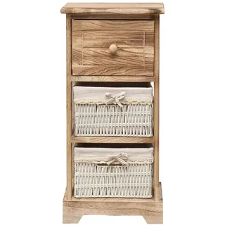 Mobili Rebecca Nachtschrank Rebecca 27 x 30 x 63 cm Braun