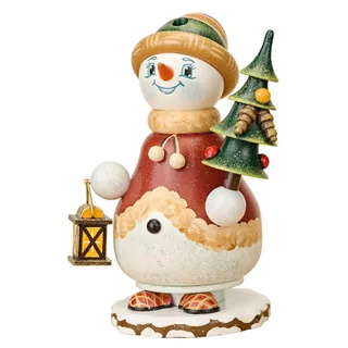 Hubrig Volkskunst GmbH Räuchermann Wichtel Schneeweihnacht 14 cm weiß