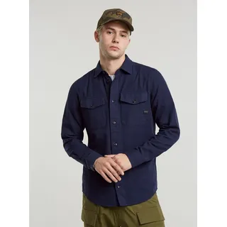 G-Star Marine Slim Langarmhemd Blau XXS