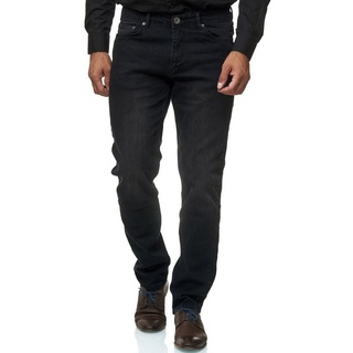 JEEL Regular-fit-Jeans 305 Straight Cut Herren Jeans 5-Pocket Design schwarz 31